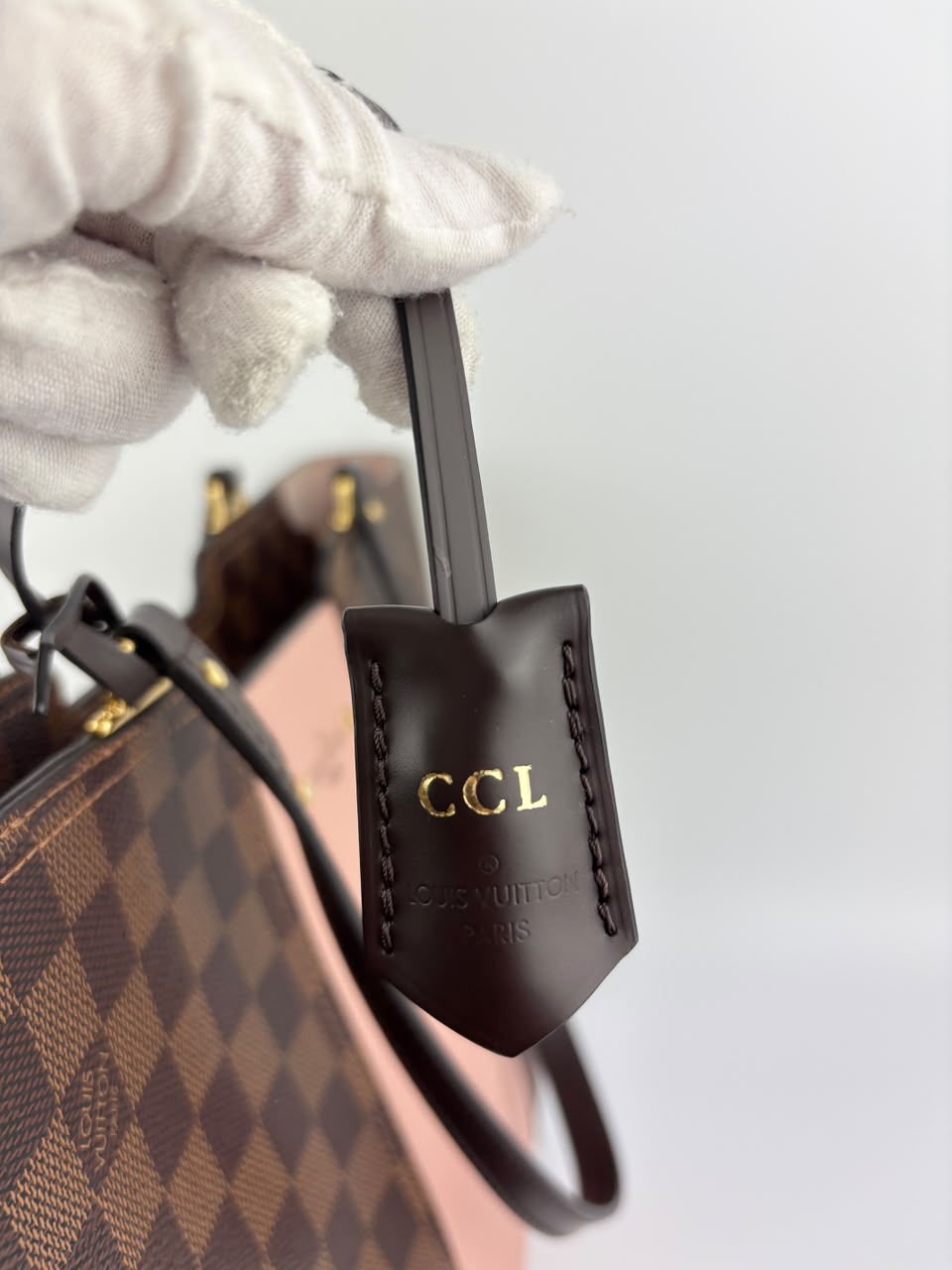 Jersey Tote Damier Ebene Magnolia