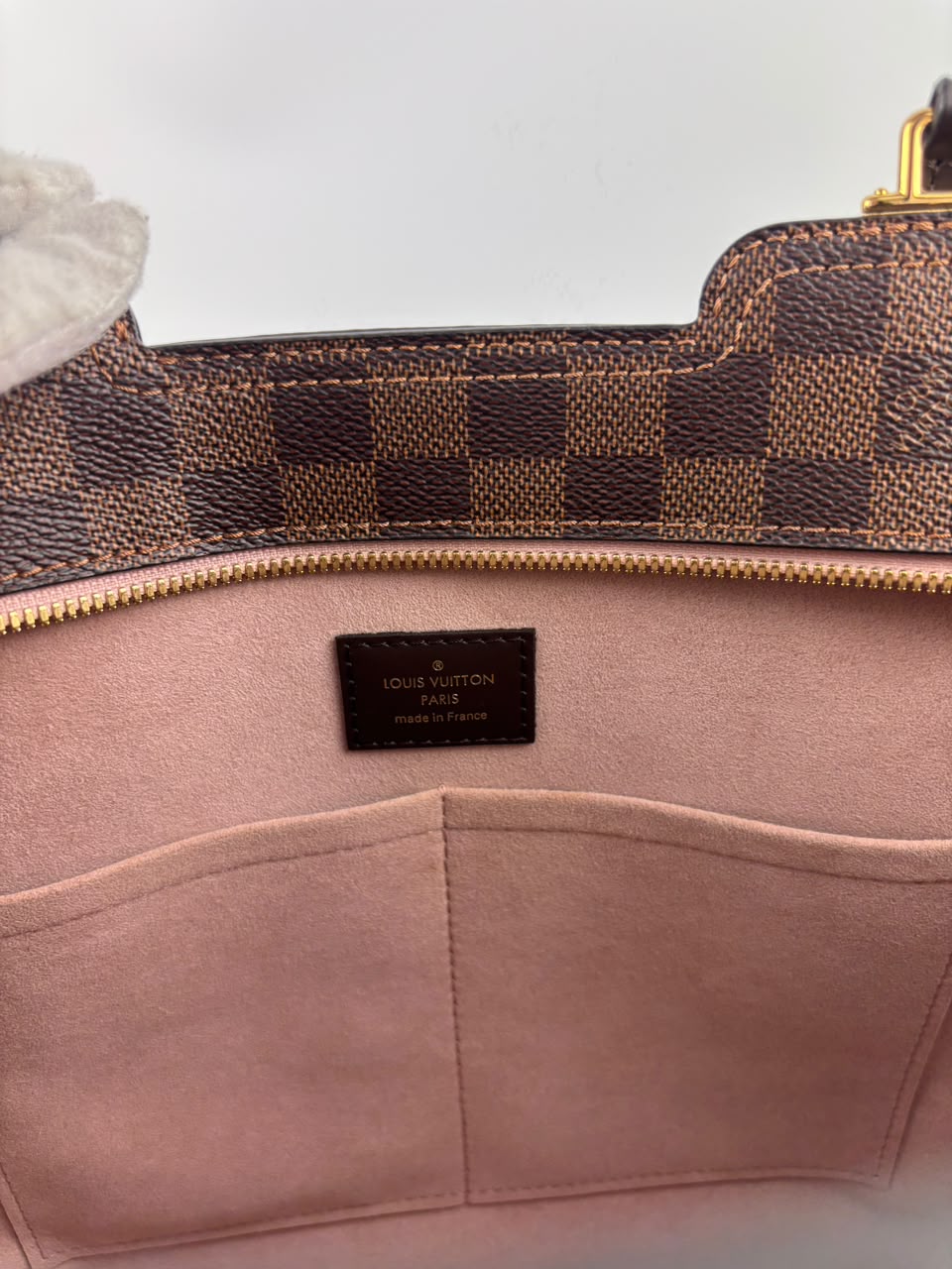 Jersey Tote Damier Ebene Magnolia