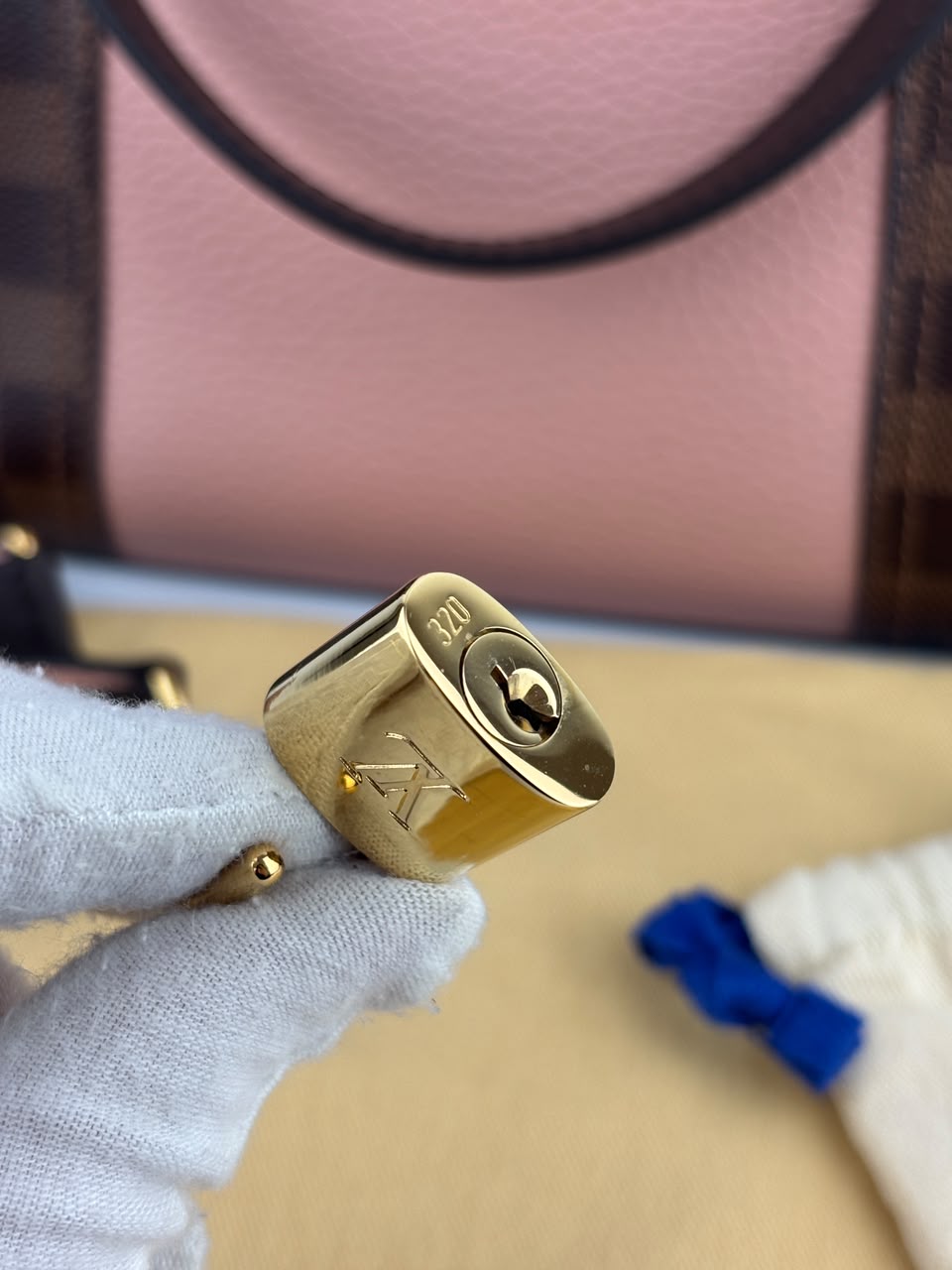 Jersey Tote Damier Ebene Magnolia