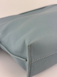 Mini Flamenco Knot Clutch Dusty Blue Calfskin