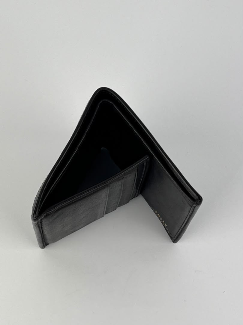 Leather Bifold Wallet in Dark Brown