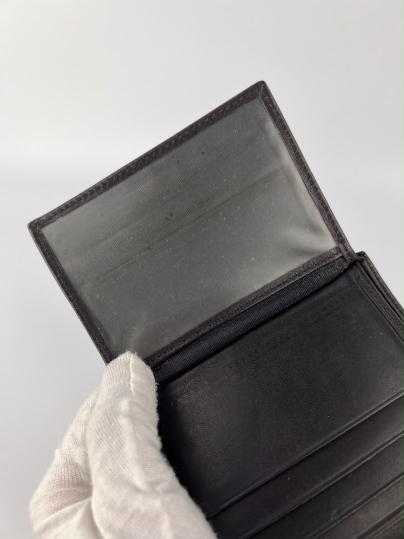 Leather Bifold Wallet in Dark Brown