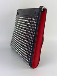Funky Pouch with Iridescent Stud Embellishment