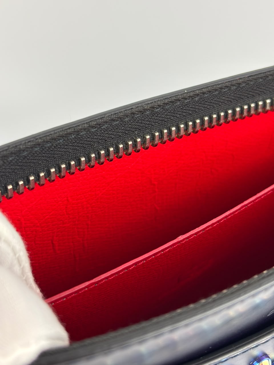 Funky Pouch with Iridescent Stud Embellishment