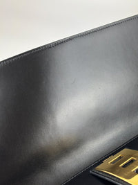 Medor 29 Clutch Black Box Leather GHW
