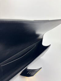 Medor 29 Clutch Black Box Leather GHW