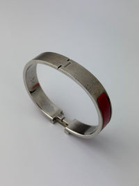 Clic H Bracelet Red PHW Size TGM