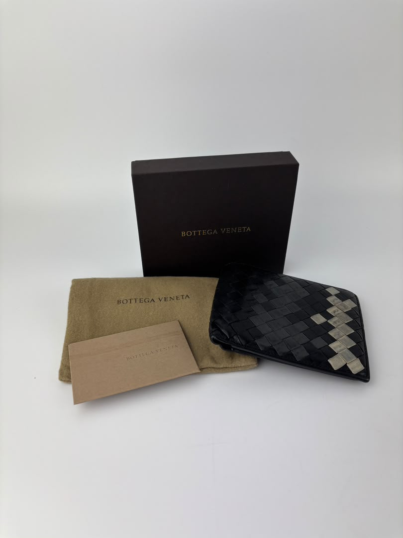Multicolour Intrecciato Weave Lambskin Bifold Wallet