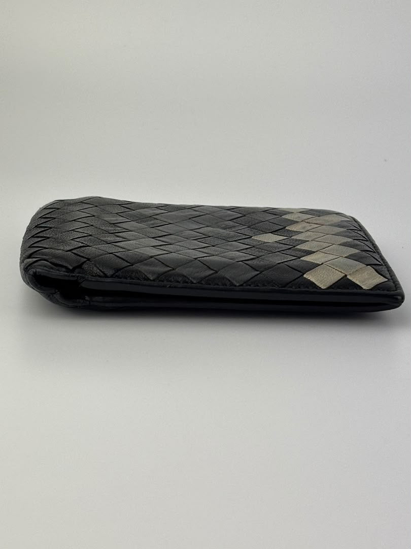 Multicolour Intrecciato Weave Lambskin Bifold Wallet
