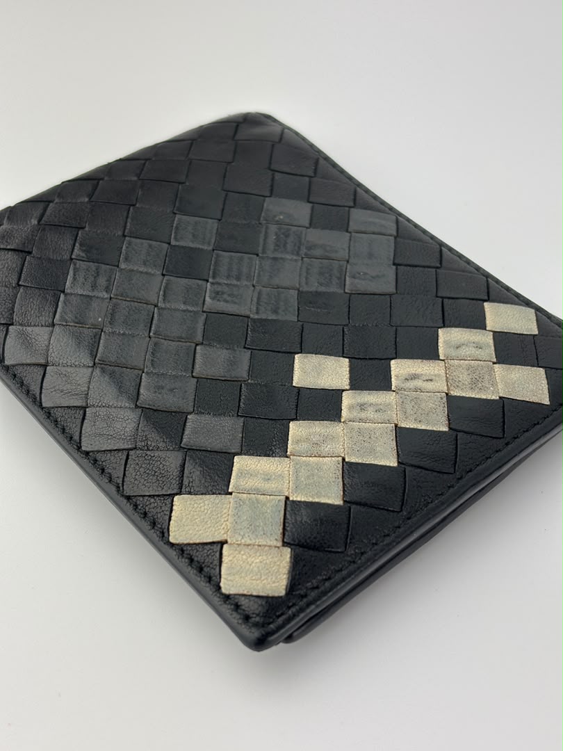 Multicolour Intrecciato Weave Lambskin Bifold Wallet