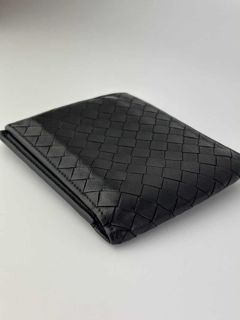 Multicolour Intrecciato Weave Lambskin Bifold Wallet