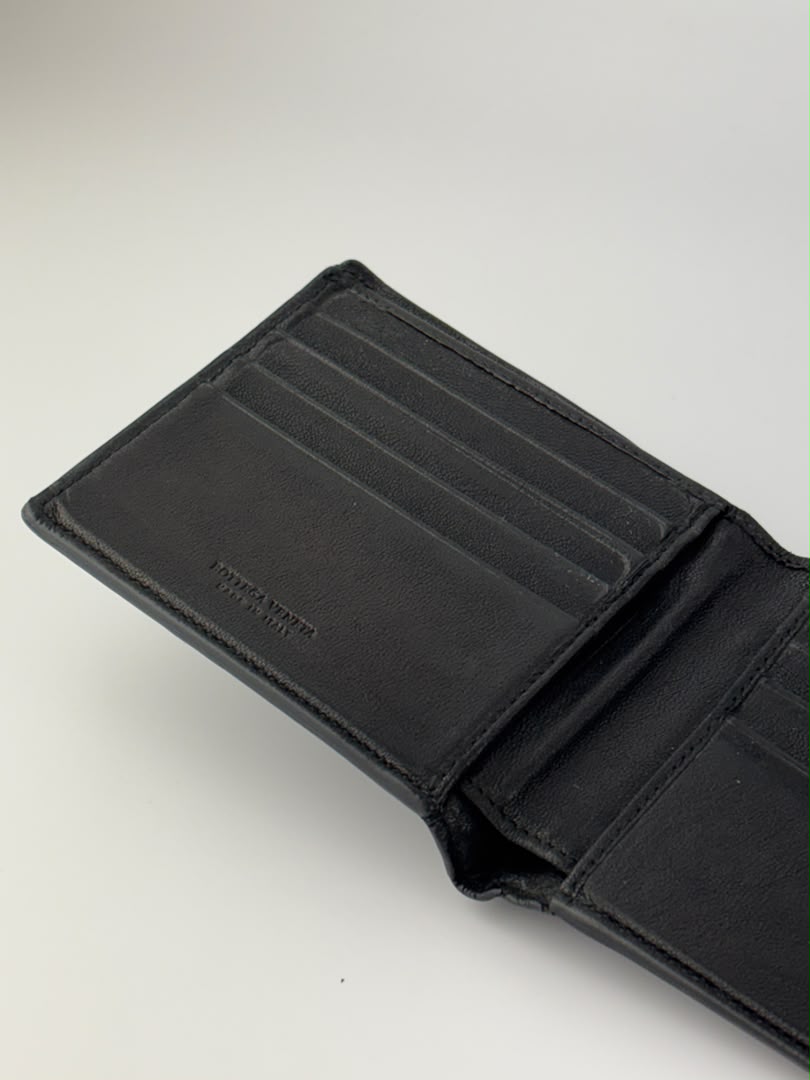 Multicolour Intrecciato Weave Lambskin Bifold Wallet