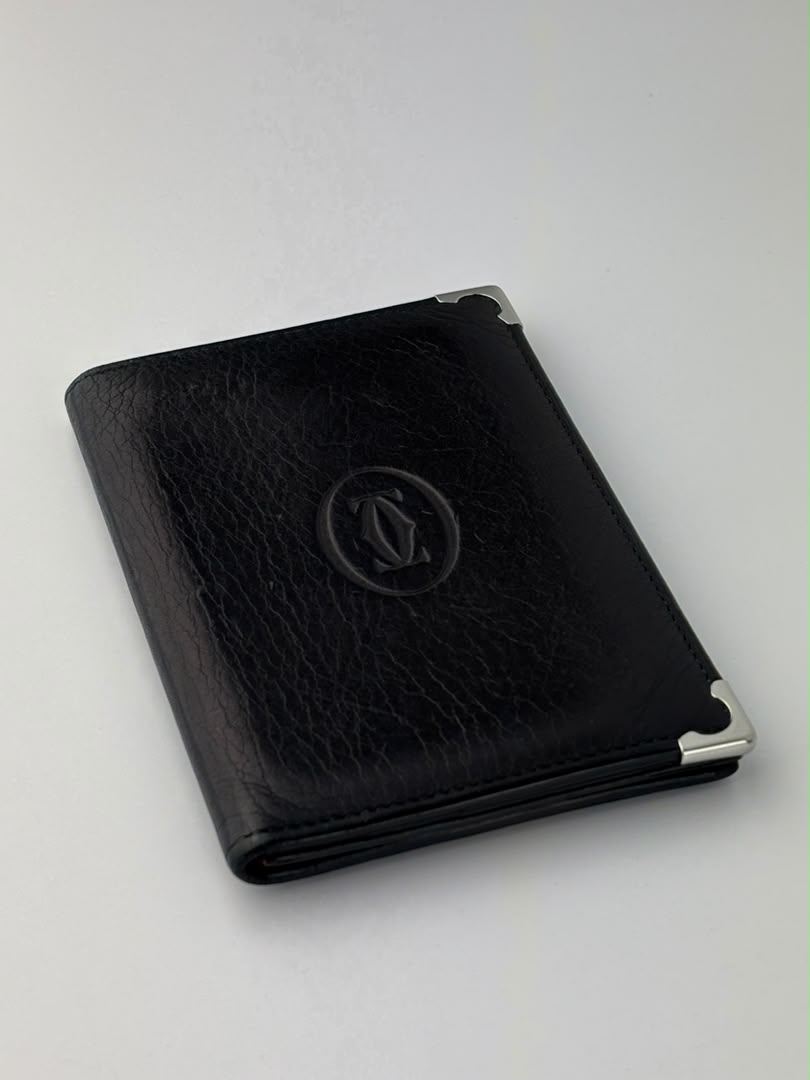 Must Card Case in Black Calfskin