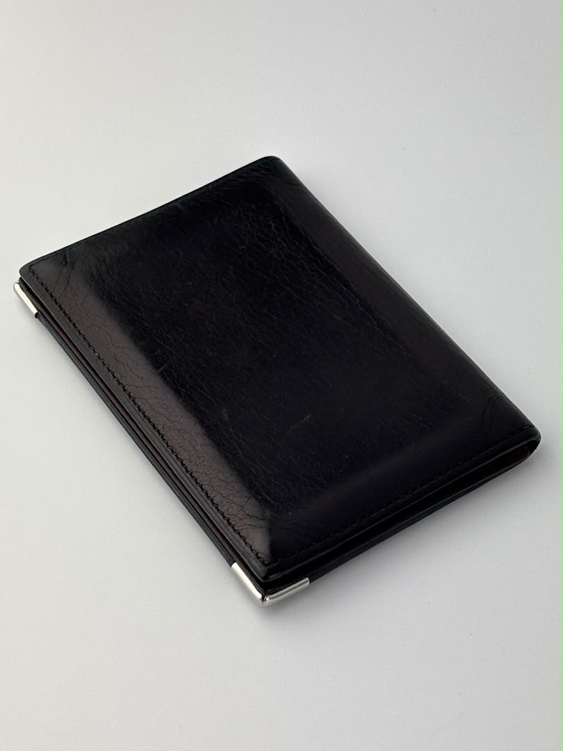 Must Card Case in Black Calfskin
