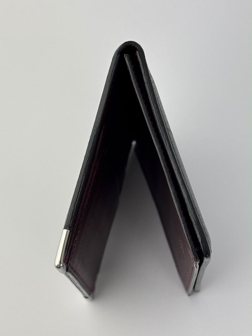 Must Card Case in Black Calfskin
