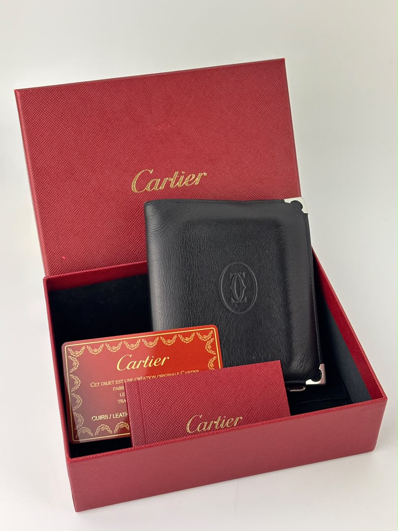 Must Vertical Multi Compartment Wallet in Black