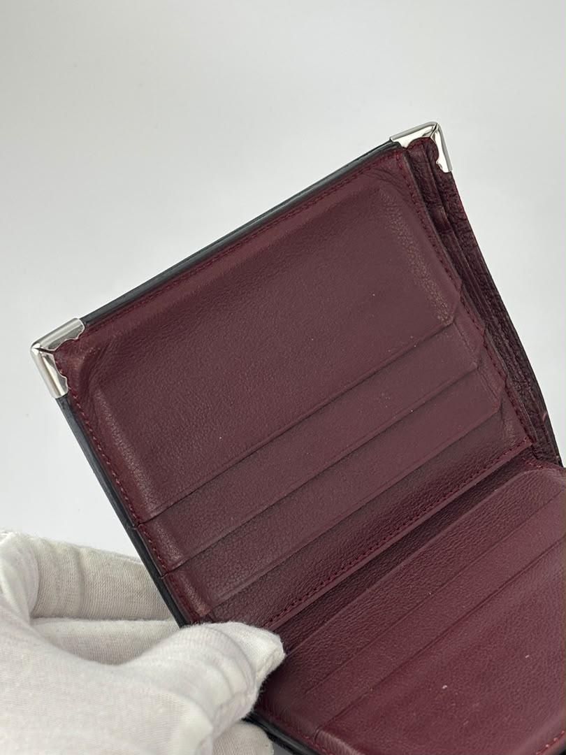 Must Vertical Multi Compartment Wallet in Black