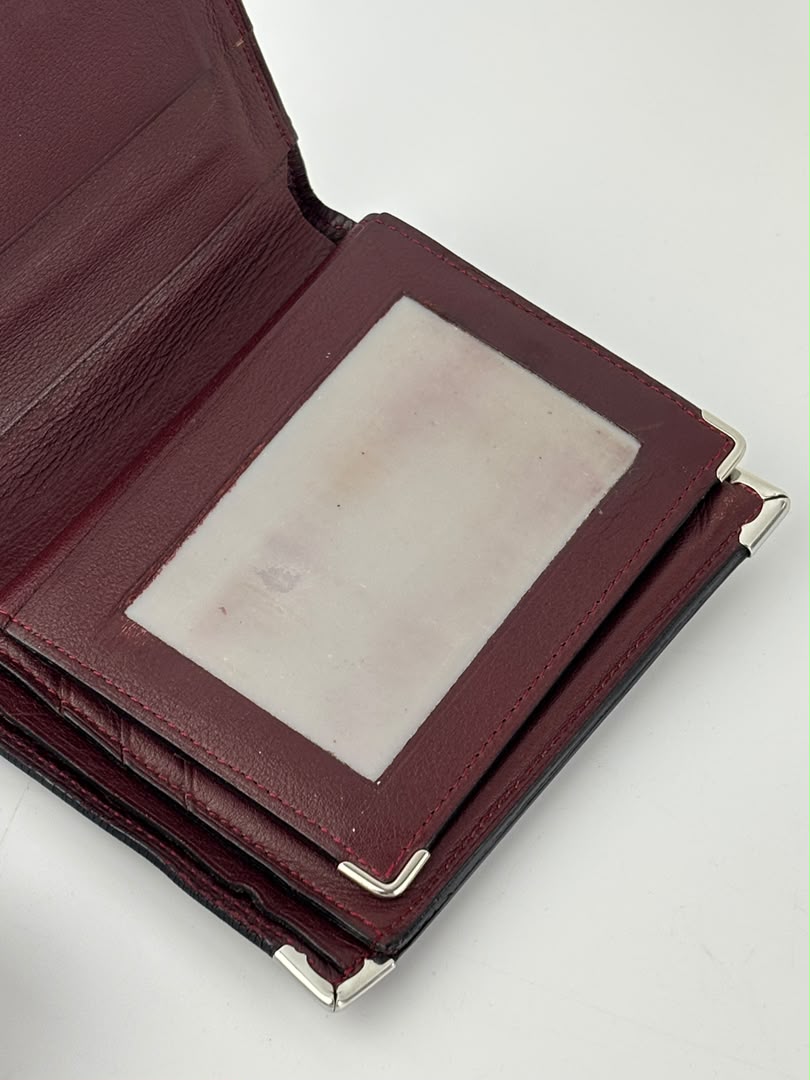 Must Vertical Multi Compartment Wallet in Black