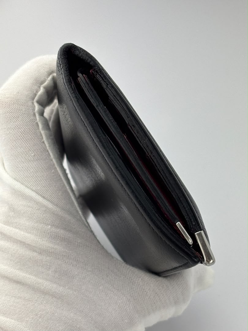 Must Vertical Multi Compartment Wallet in Black
