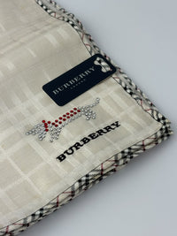 Embellished Large Handkerchief in Off White 58cm