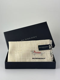 Embellished Large Handkerchief in Off White 58cm