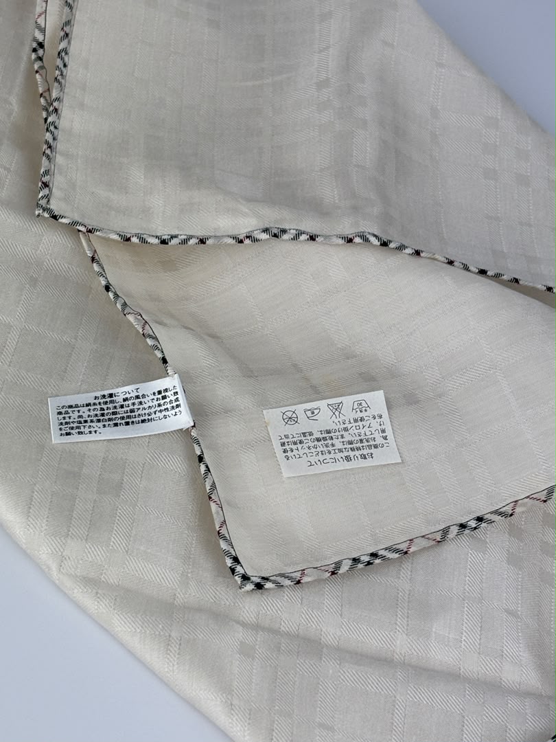 Embellished Large Handkerchief in Off White 58cm