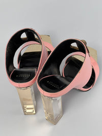 Pink Patent Leather Platform Mules Spring 2015 Size 39