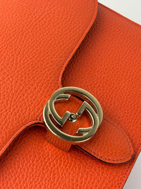 510303 Dollar Calfskin Interlocking G Orange Medium
