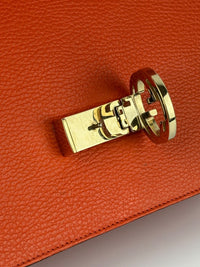 510303 Dollar Calfskin Interlocking G Orange Medium
