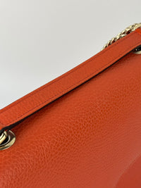 510303 Dollar Calfskin Interlocking G Orange Medium