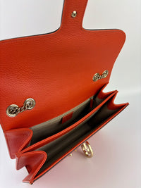 510303 Dollar Calfskin Interlocking G Orange Medium