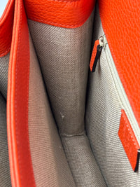 510303 Dollar Calfskin Interlocking G Orange Medium