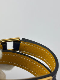 Rivale Double Tour in Bleu Encre / Jaune Ambre Size T1