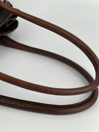 Chocolate GG Canvas Horsebit Shoulder Bag (Tom Ford Era)