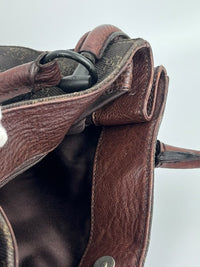Chocolate GG Canvas Horsebit Shoulder Bag (Tom Ford Era)
