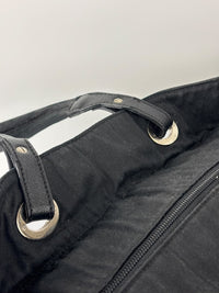 Paris-Biarritz Tote Black Quilted Nylon