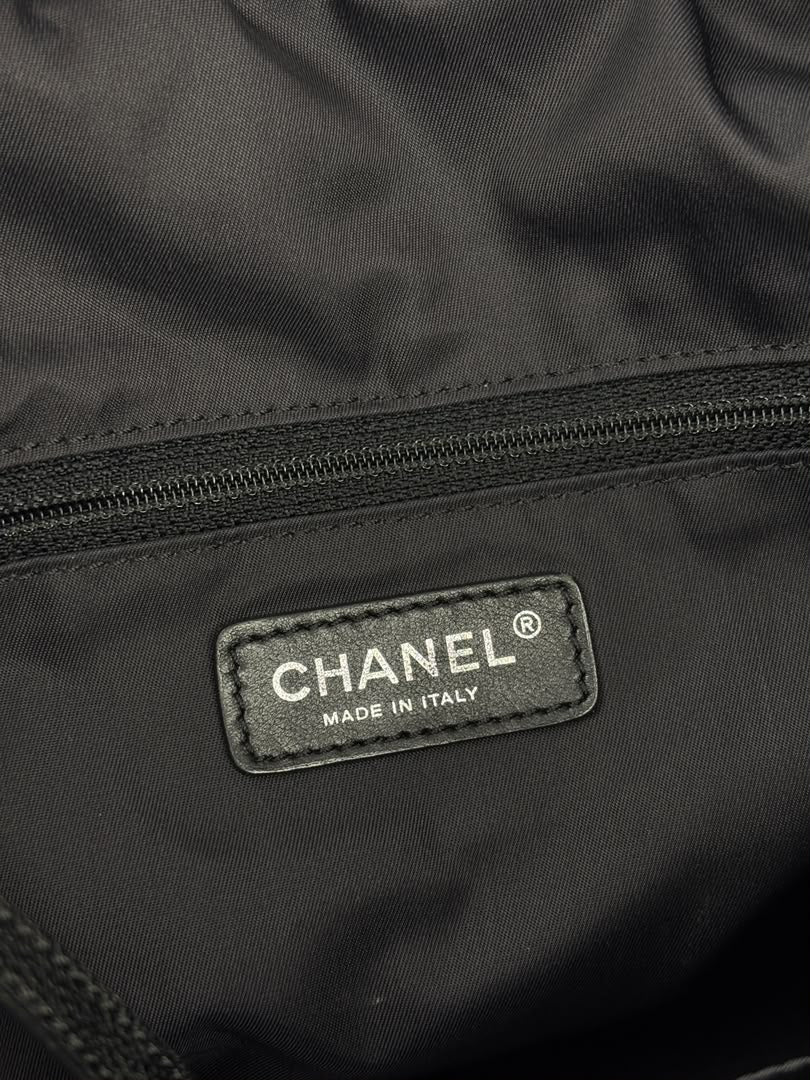 Paris-Biarritz Tote Black Quilted Nylon