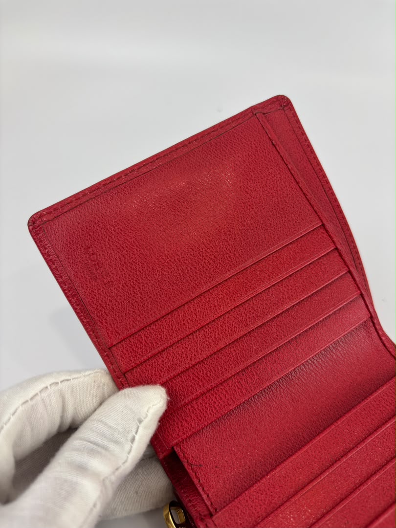 Vintage Anagram Bifold Leather Wallet