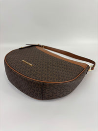 Dover Brown Large Half Moon Shoulder Bag
