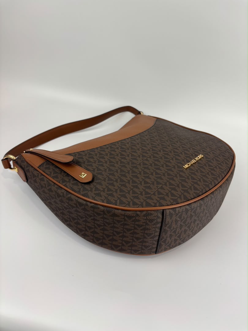 Dover Brown Large Half Moon Shoulder Bag