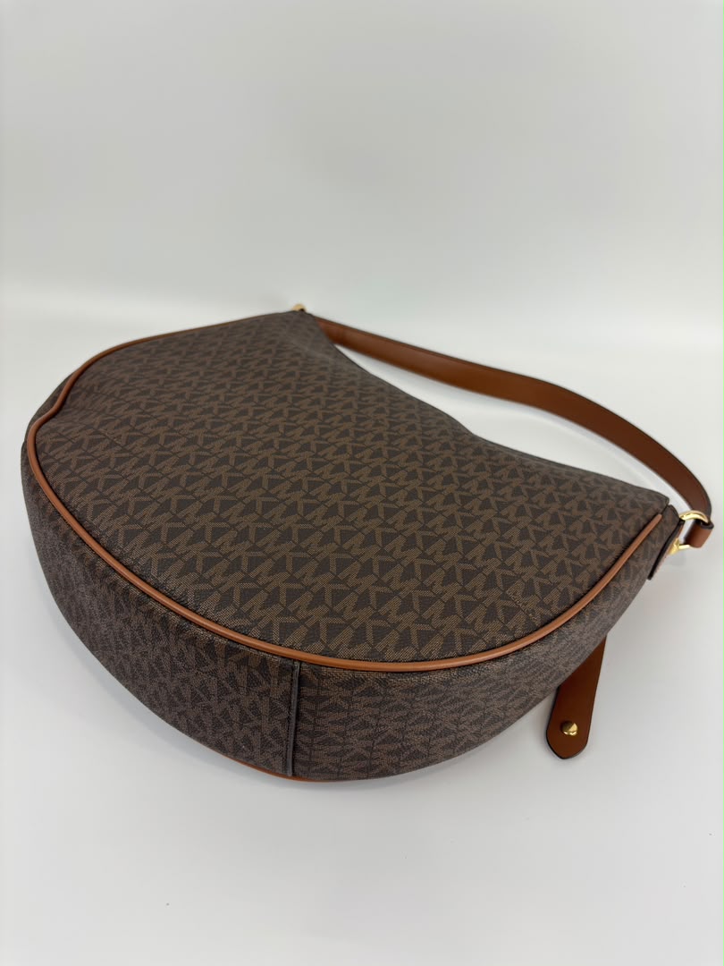 Dover Brown Large Half Moon Shoulder Bag