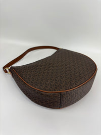 Dover Brown Large Half Moon Shoulder Bag