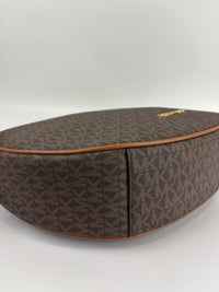 Dover Brown Large Half Moon Shoulder Bag