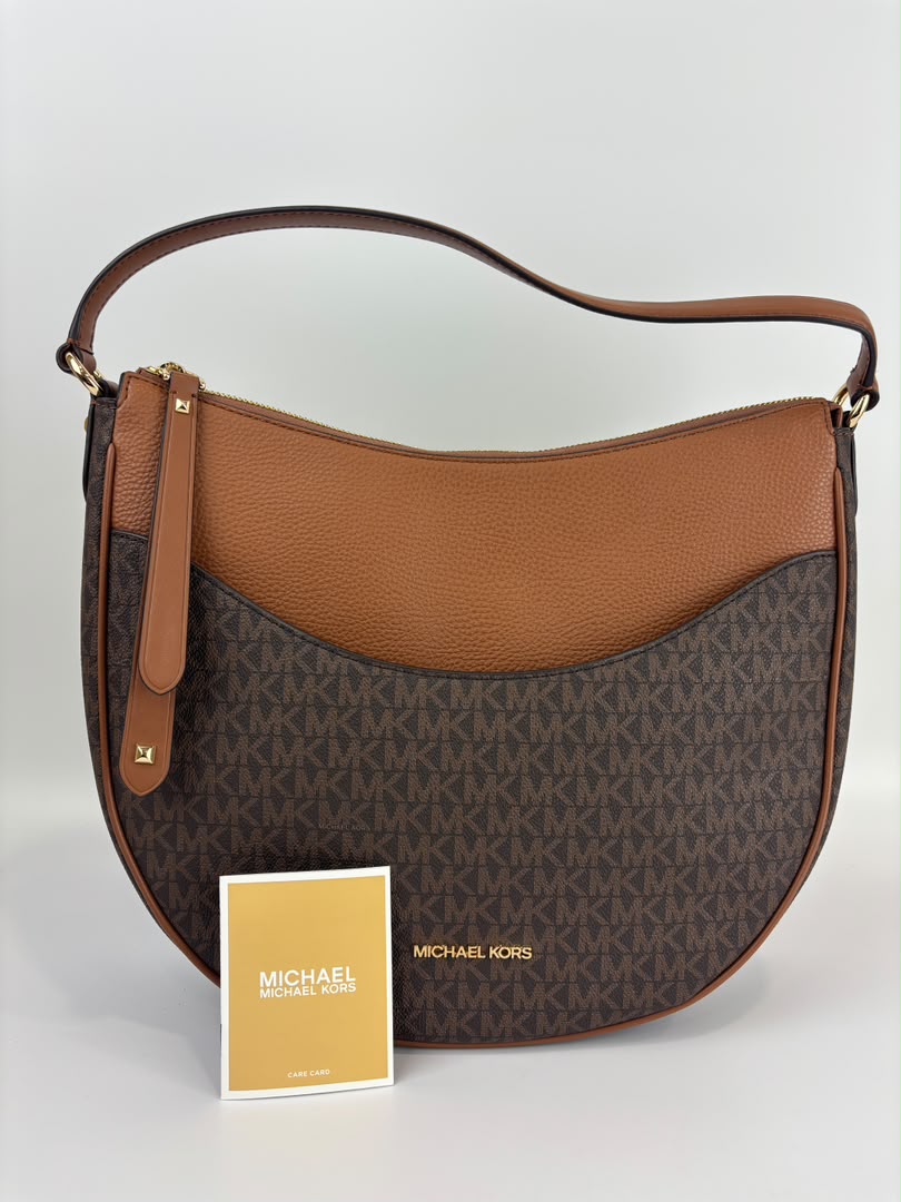 Dover Brown Large Half Moon Shoulder Bag