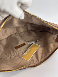 Dover Brown Large Half Moon Shoulder Bag