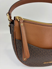 Dover Brown Large Half Moon Shoulder Bag