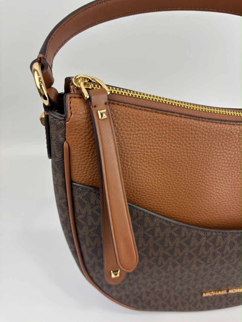 Dover Brown Large Half Moon Shoulder Bag