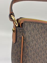 Dover Brown Large Half Moon Shoulder Bag