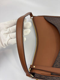 Dover Brown Large Half Moon Shoulder Bag