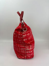 Tessuto Red & White Stampato Nylon 2-Way Tote